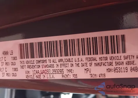 2014 Jeep Wrangler Willys Wheeler from USA, damaged, VIN 1C4AJWAG5EL293285